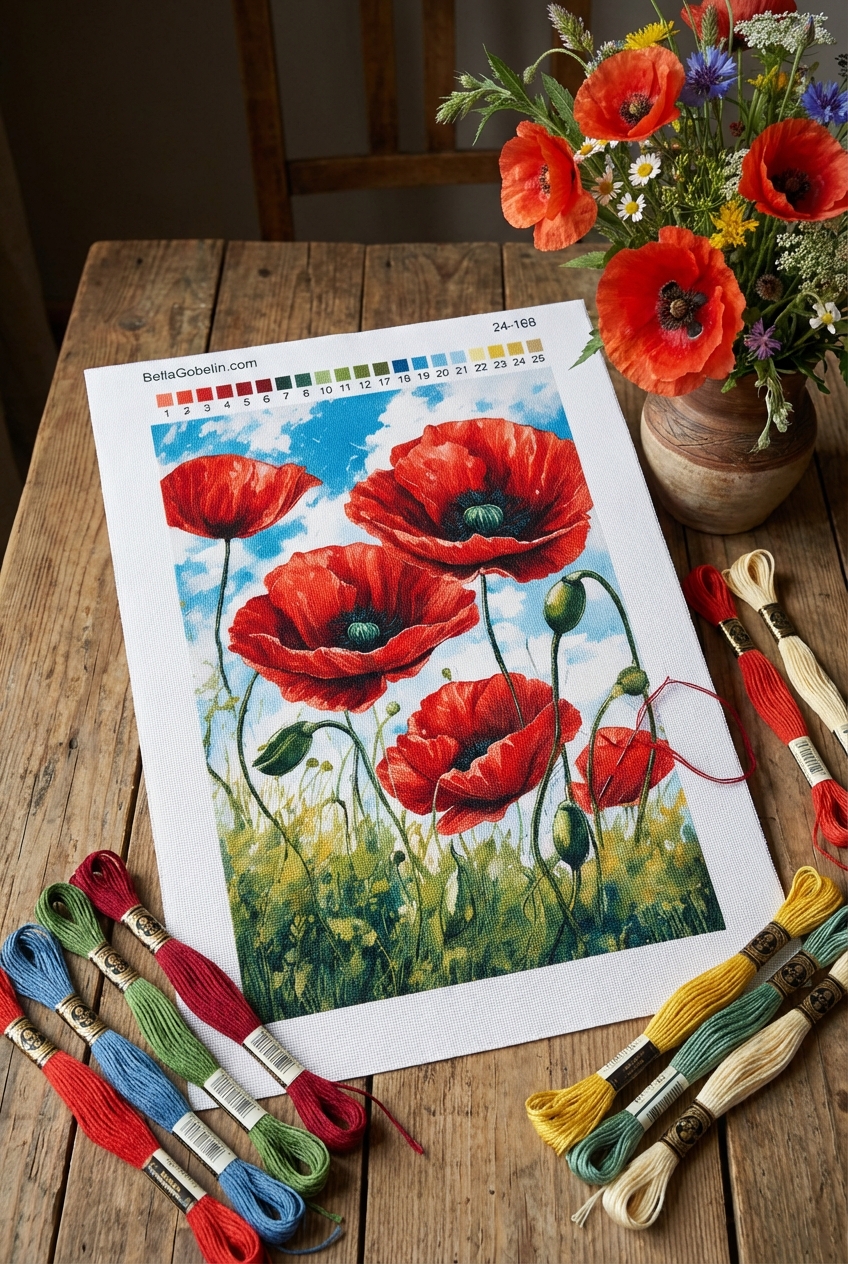 Poppies in the Meadow
