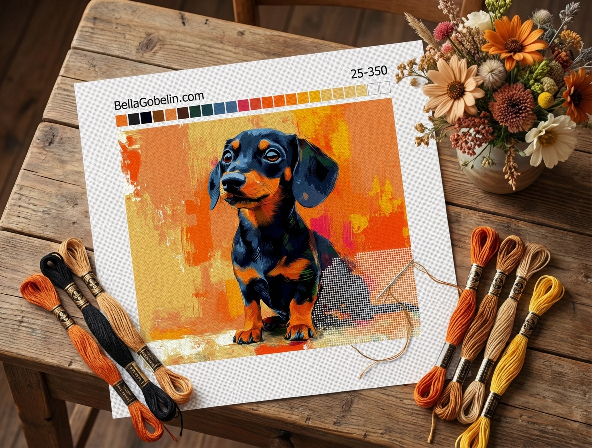 Dachshund portrait, dachshund dog