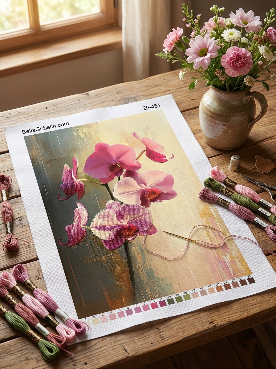 Orchid painting