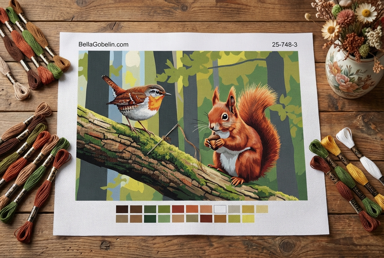 The squirrel and the little bird