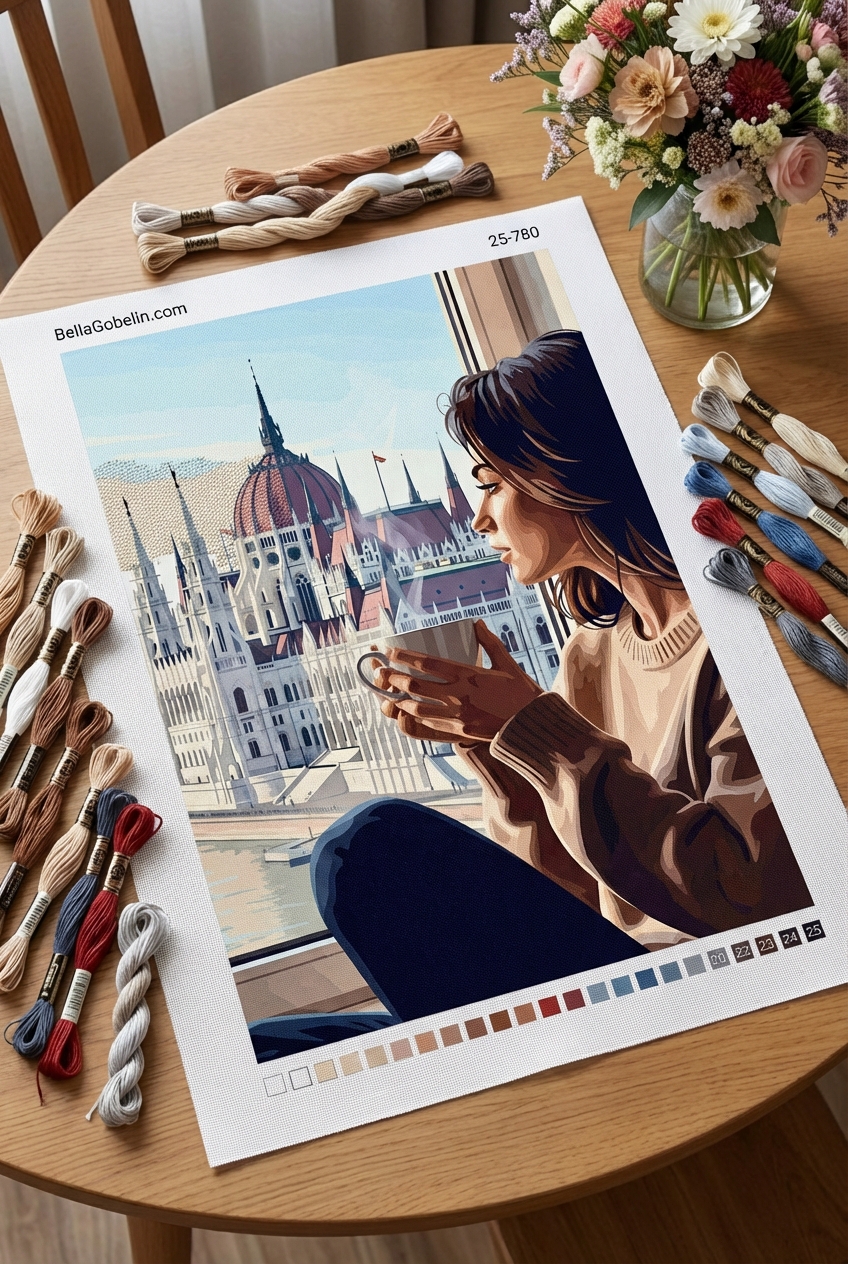 Coffee portrait at the Parliament building