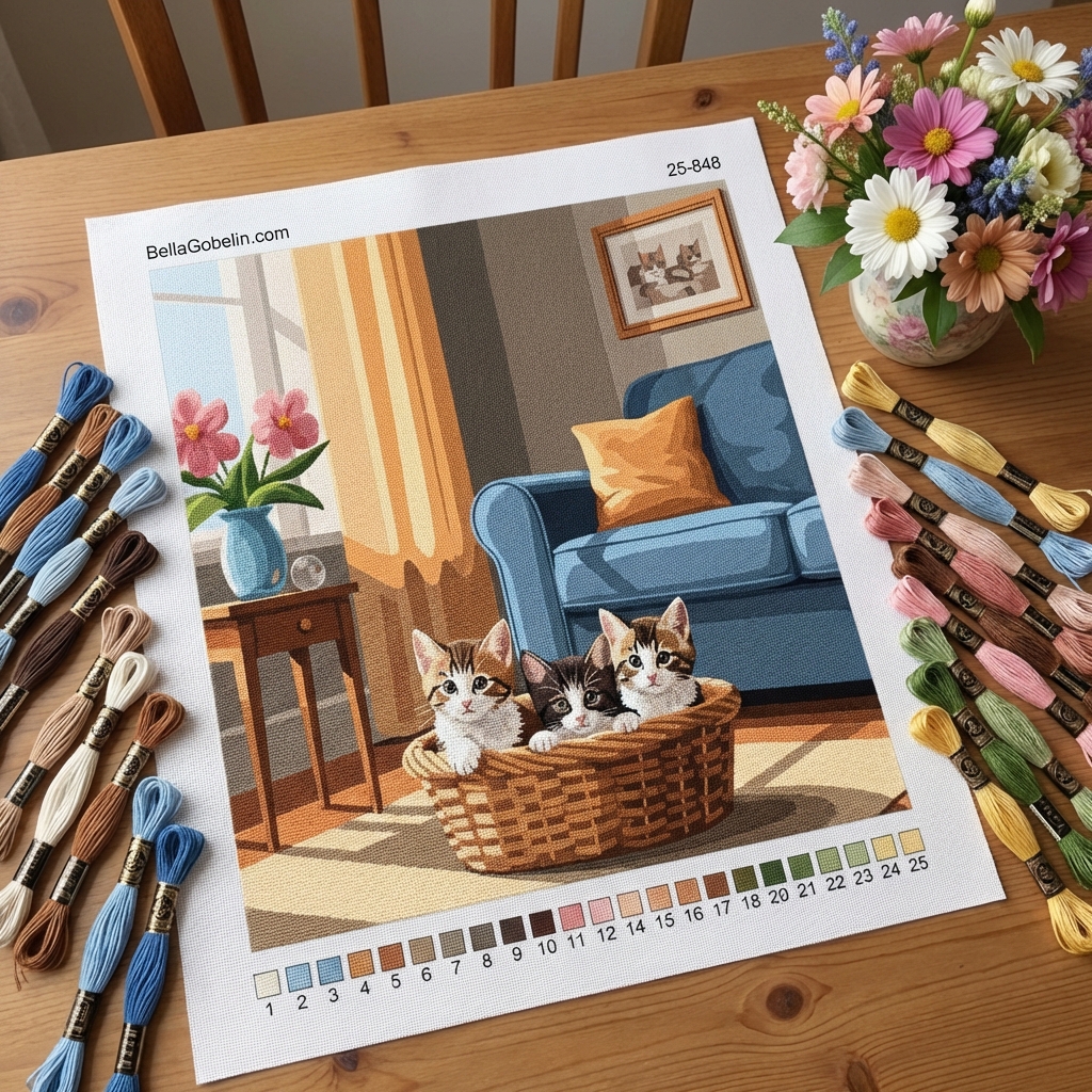 Cats in the living room