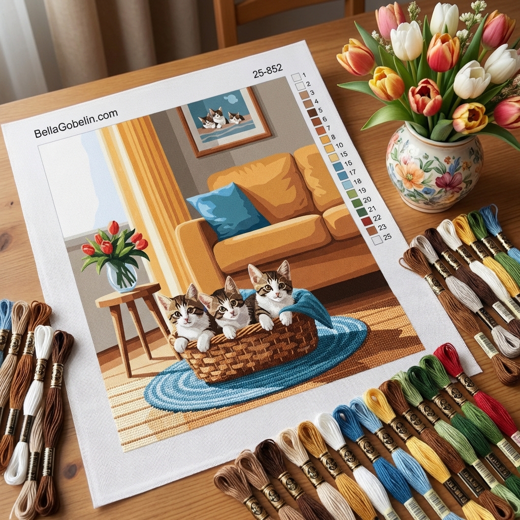 Cats in the living room