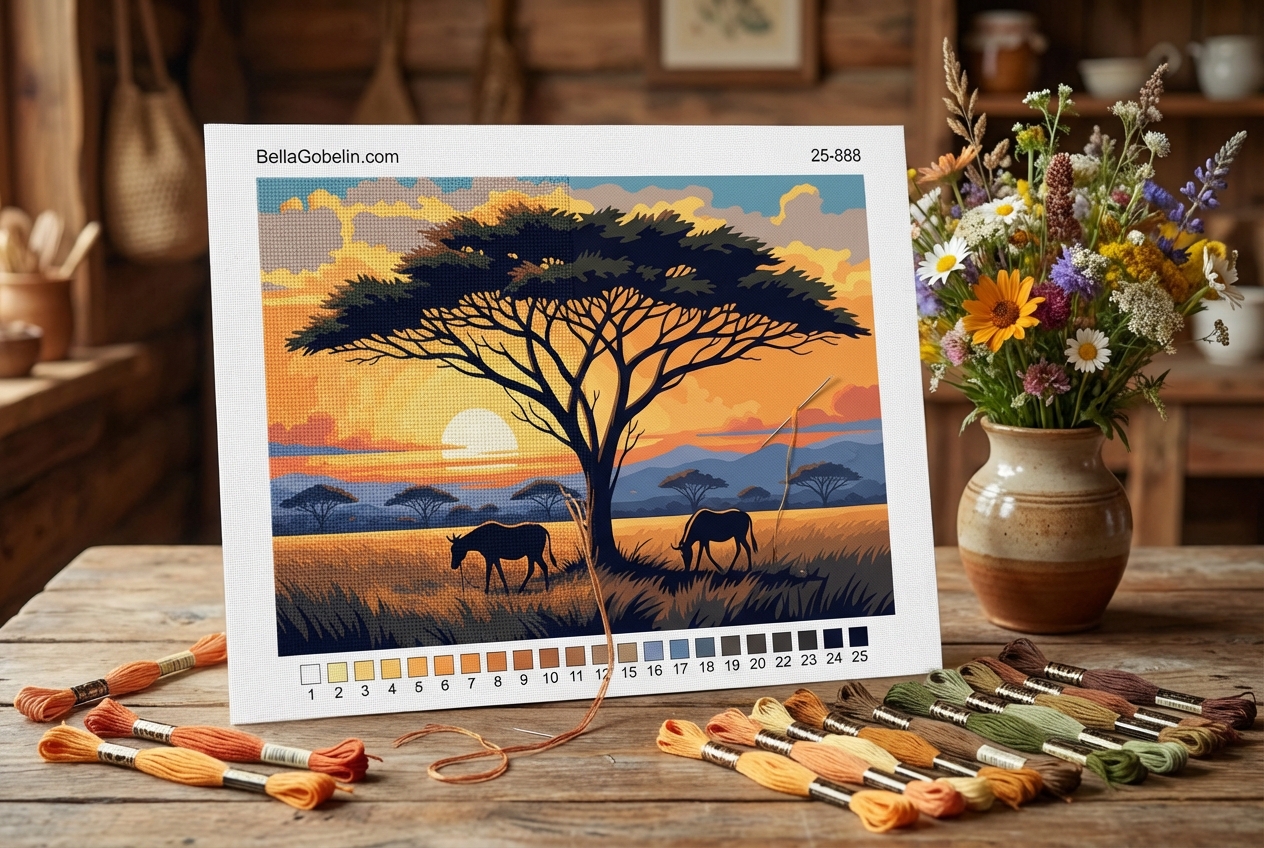 Sunset on the savannah