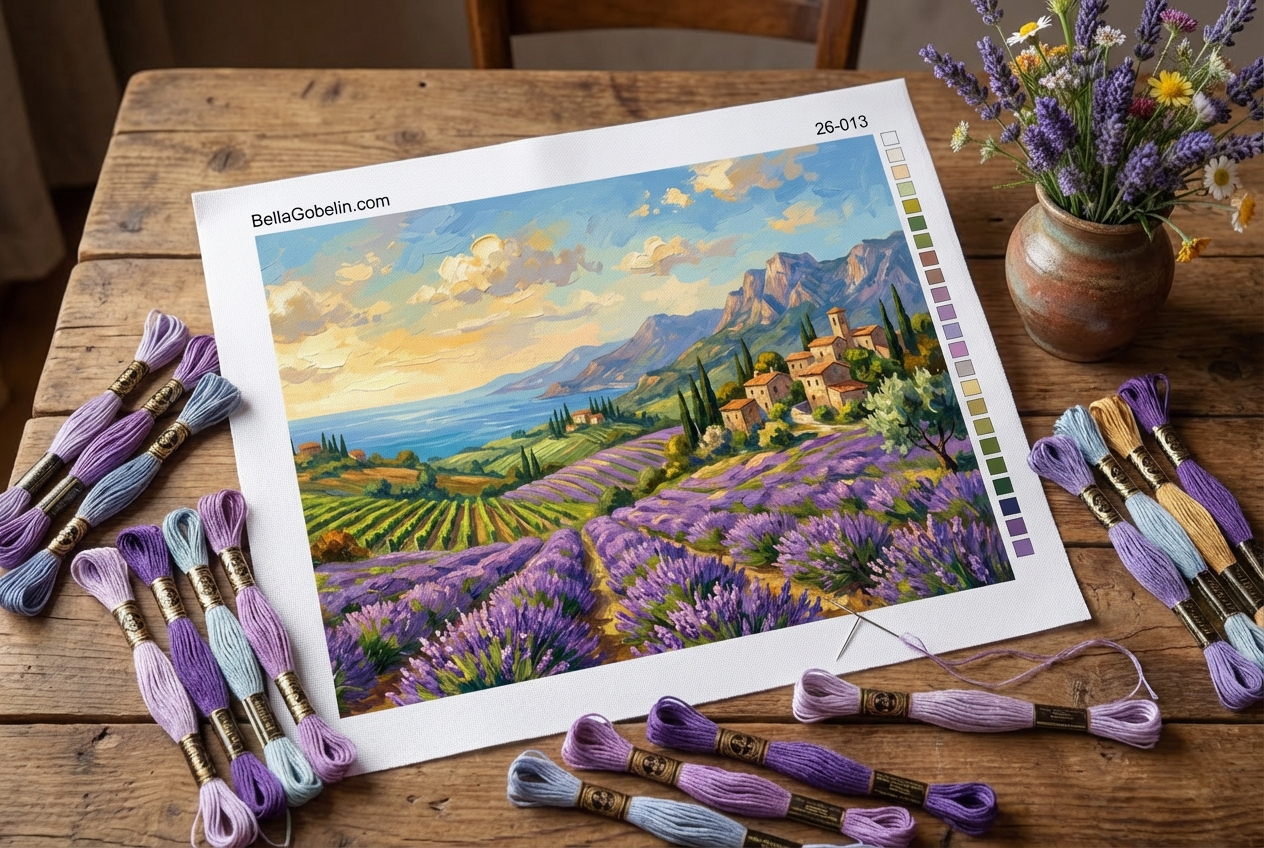 Italian lavender landscape
