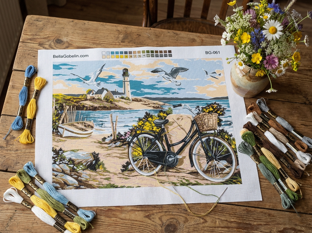 Seaside Bicycle Still Life