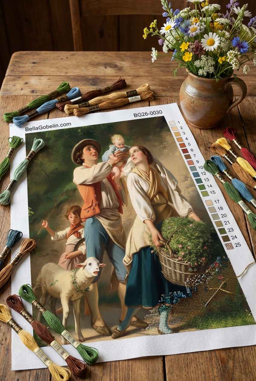 Benjamin Vautier - The Young Family replica