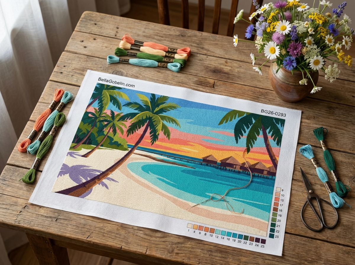 Tropical beach landscape