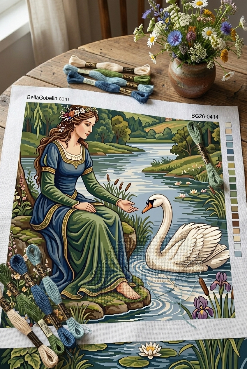 Lady with a swan