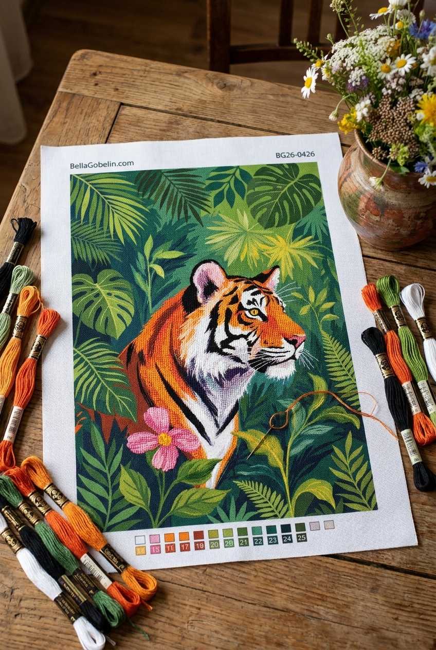 Tiger in the jungle