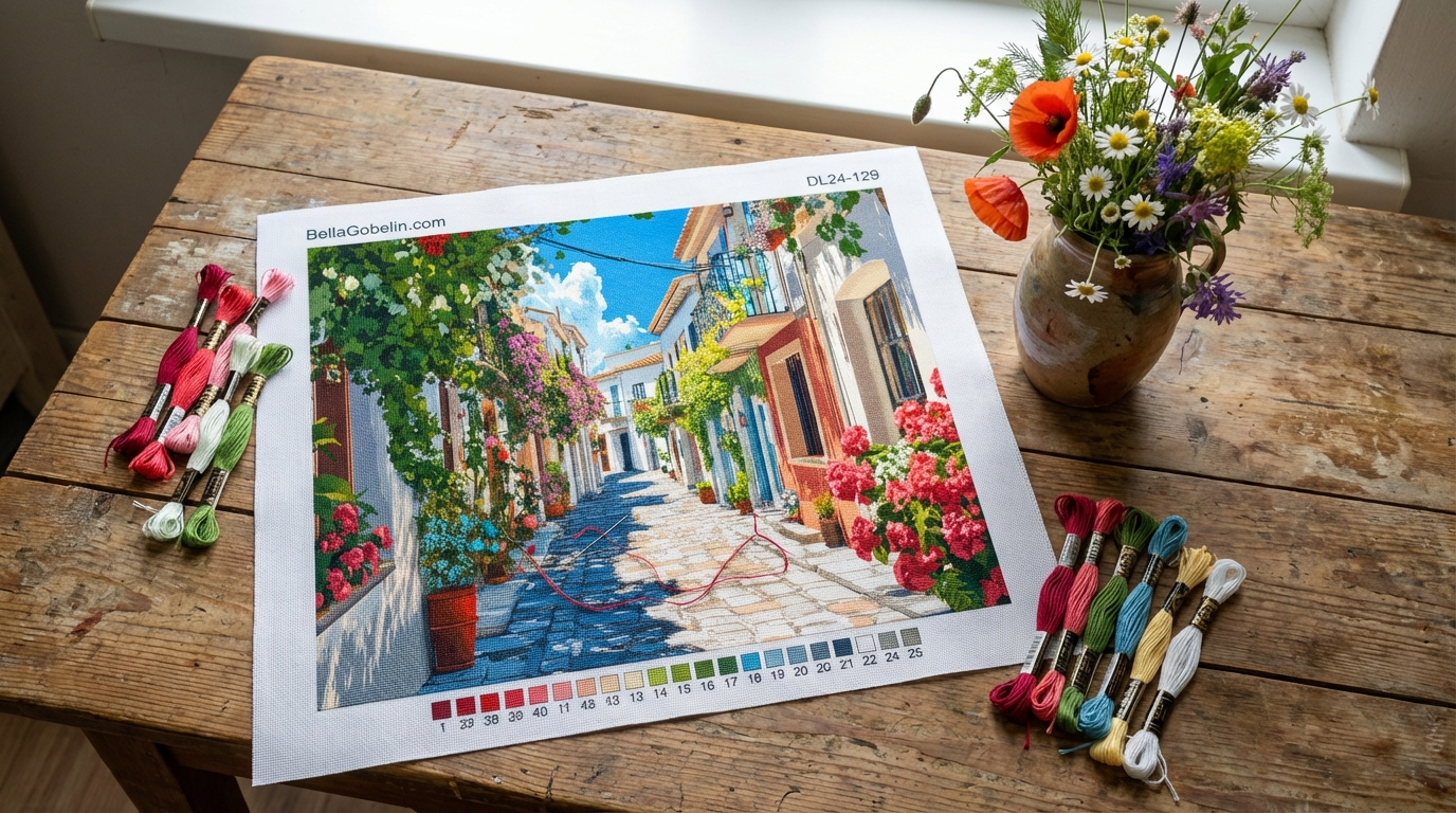 Mediterranean walkway