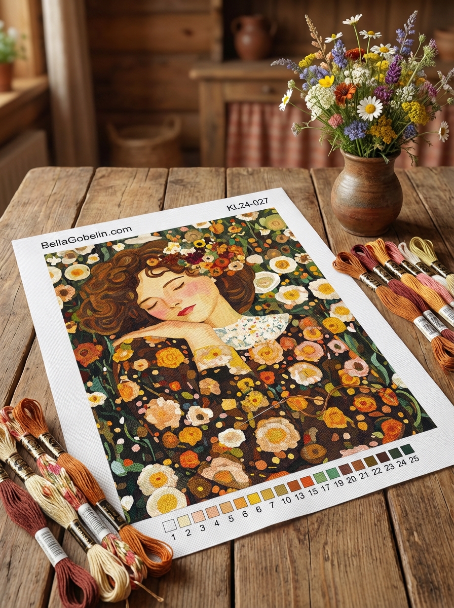 Klimt style: Spring