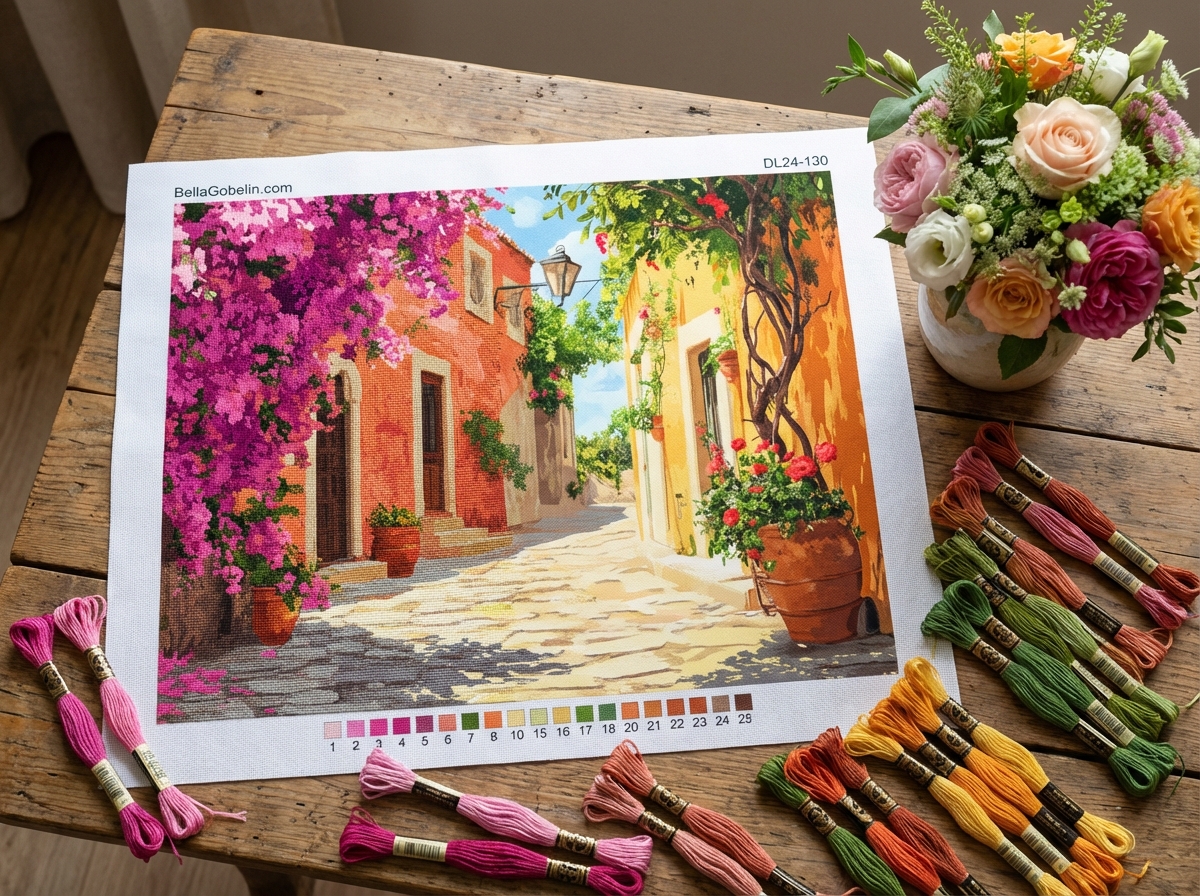 Mediterranean courtyard