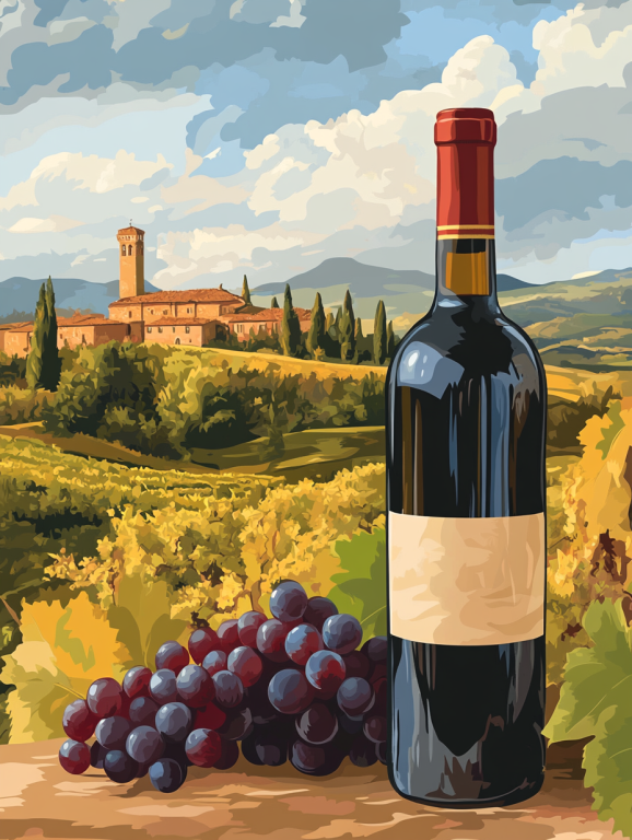 Szépséges Toszkána, Chianti, Bor