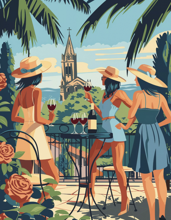 Koktélozás a kertben