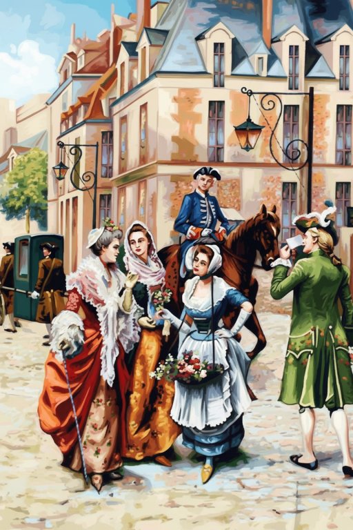 Holland barokk antik gobelin replika