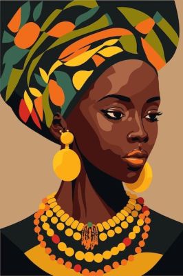 Portrait of an Afro woman