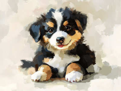 Puppy painting