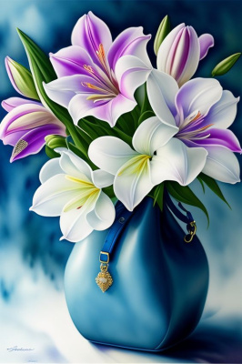 Lilies in a Vase