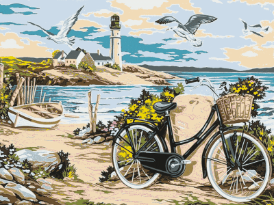 Seaside Bicycle Still Life