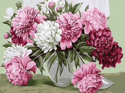 Peony still life