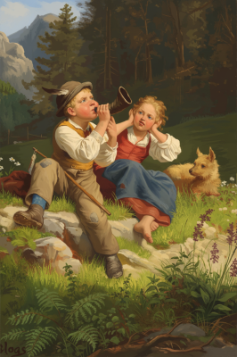 Wilhelm Blass - Alpine Scene Replica