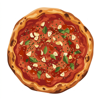 Marinara pizza