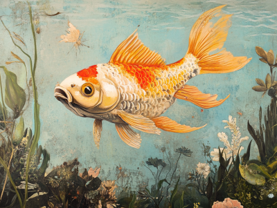 Goldfish painting