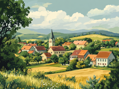 Hungarian village