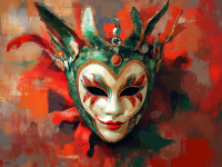Venetian carnival mask