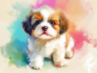 Puppy painting