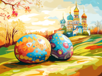Orthodox Easter atmosphere