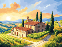 Sun-drenched Tuscany, Chianti, Wine