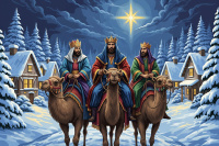Three Wise Men in a modern version