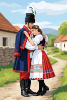 Romance of the Old Days - Hussar and His Beloved