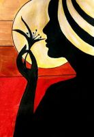 Portrait of a lady in African style