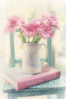 Book and flowers