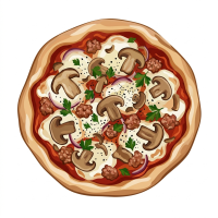 Italian Boscaiola Pizza