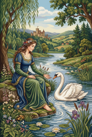 Lady with a swan