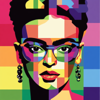 Frida Kahlo modern portrait