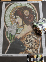 Image in the style of Alphonse Mucha