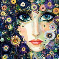 Klimt style: Eyes